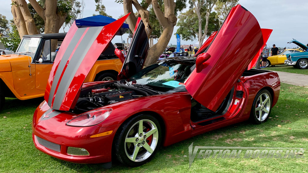 Check out Paul's Chevrolet Corvette C6 from California, featuring Vertical Lambo Doors Conversion Kit from Vertical Doors, Inc.