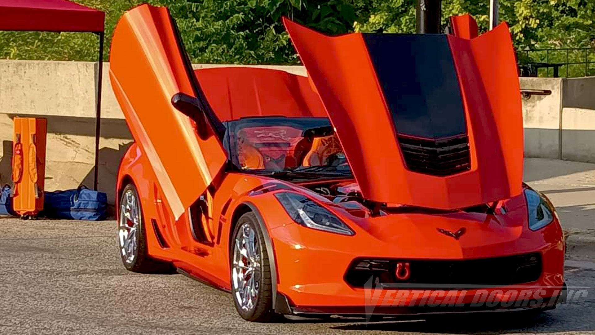 Check out Roger’s Chevrolet Corvette C7 from Michigan featuring Door conversion kit by Vertical Doors, Inc. AKA "Lambo Doors" 