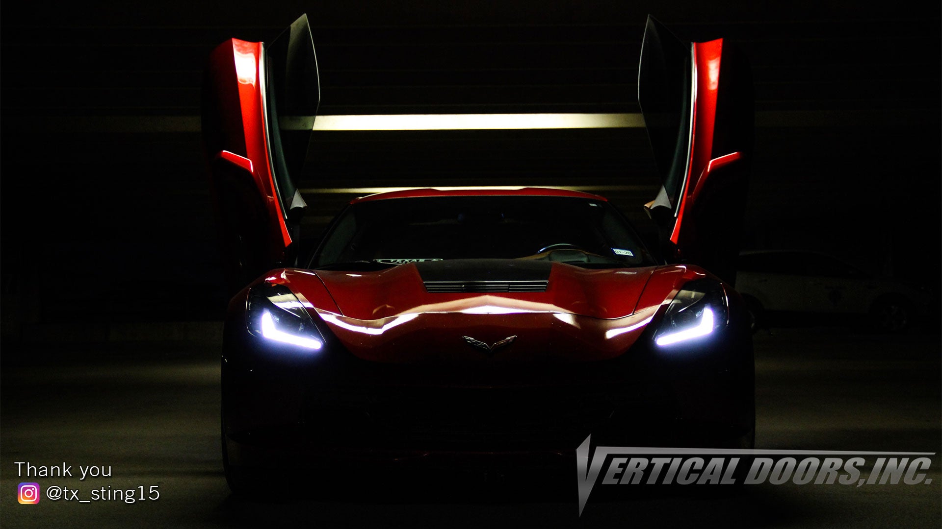 Lift Your Corvette C7 with Lambo Doors!