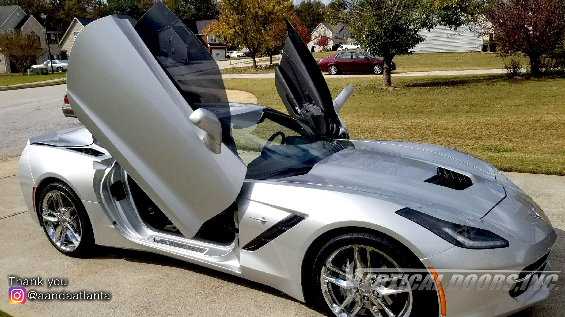 Installer | A and A Atlanta Automotive | Conyers, GA | Chevrolet Corvette C7 Vertical Doors, Inc., vertical lambo door conversion kit.