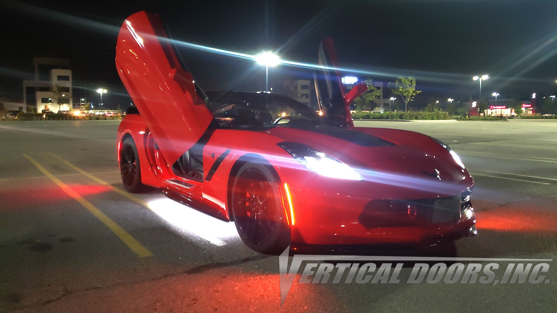 Installer | Sadabros Renovations | Kitchener ON Canada | Chevrolet Corvette C7 with Vertical Lambo Doors Conversion Kit