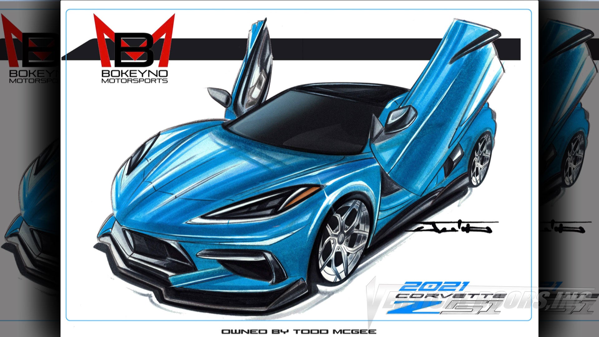 Installer | Bokeyno Motorsports | Chevrolet Corvette C8 Vertical Doors, Inc., vertical lambo door conversion kit.