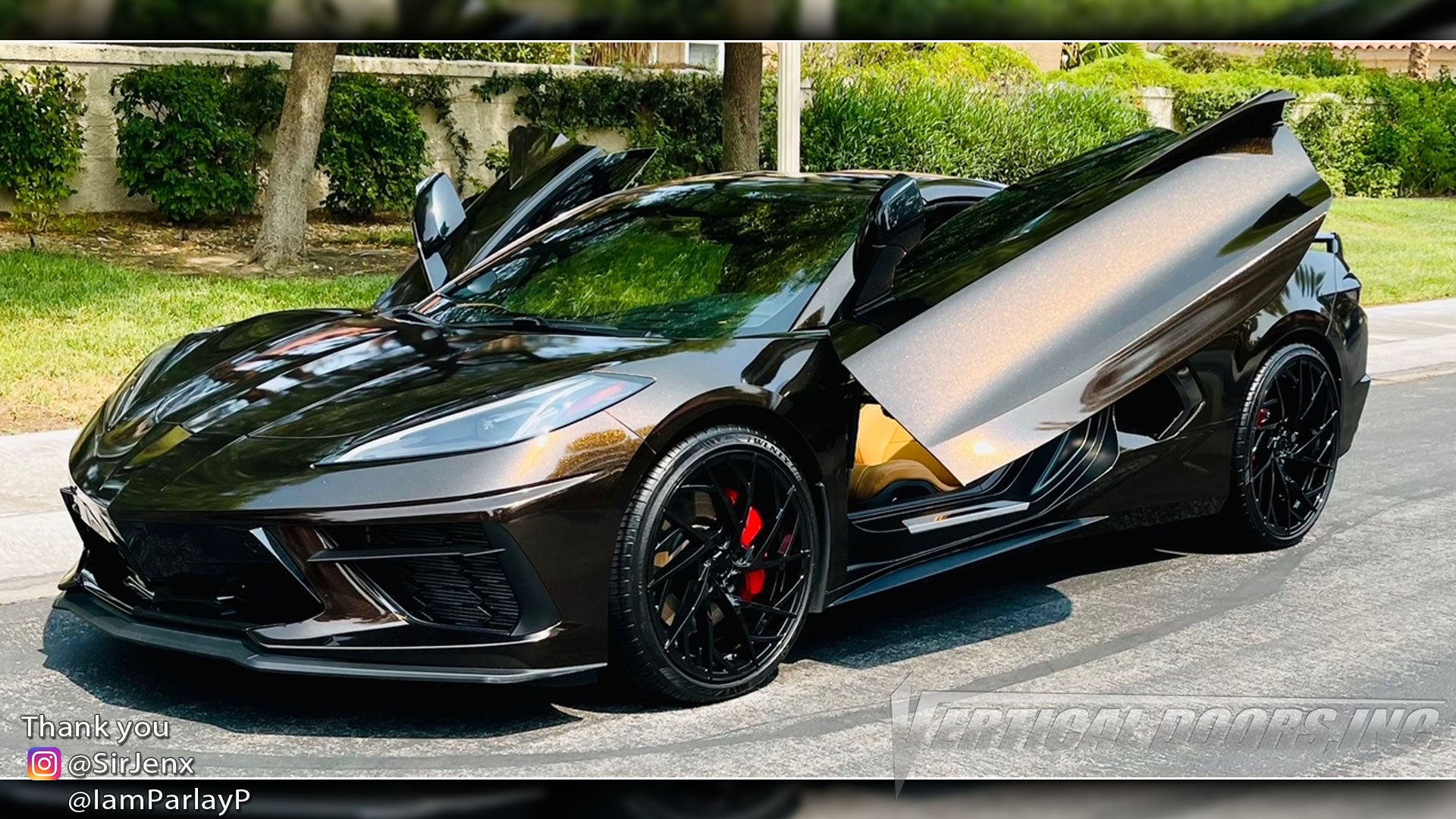 Check out Yung's @SirJenx Chevrolet Corvette C8 from Nevada featuring Vertical Doors, Inc., ZLR door conversion kit.