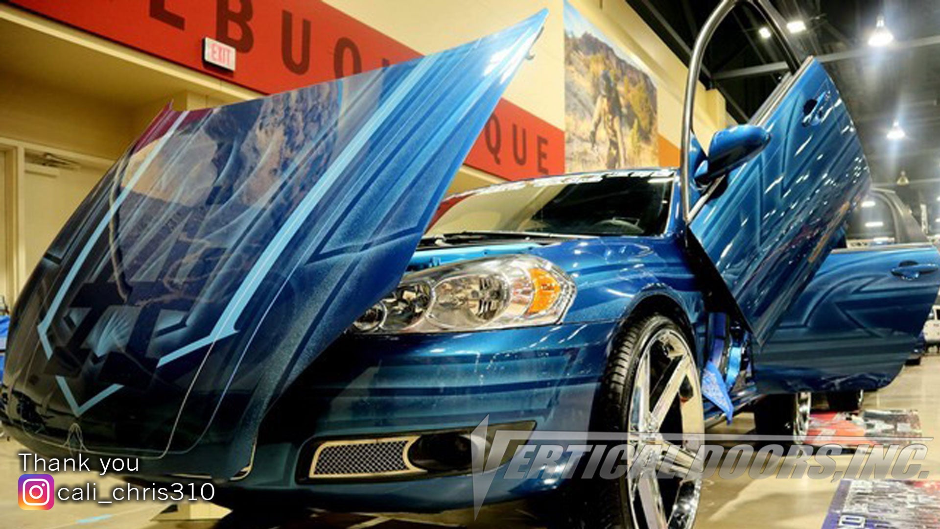 Christian's 2007 Chevrolet Impala featuring Vertical Doors, Inc., Lambo Door Conversion Kit