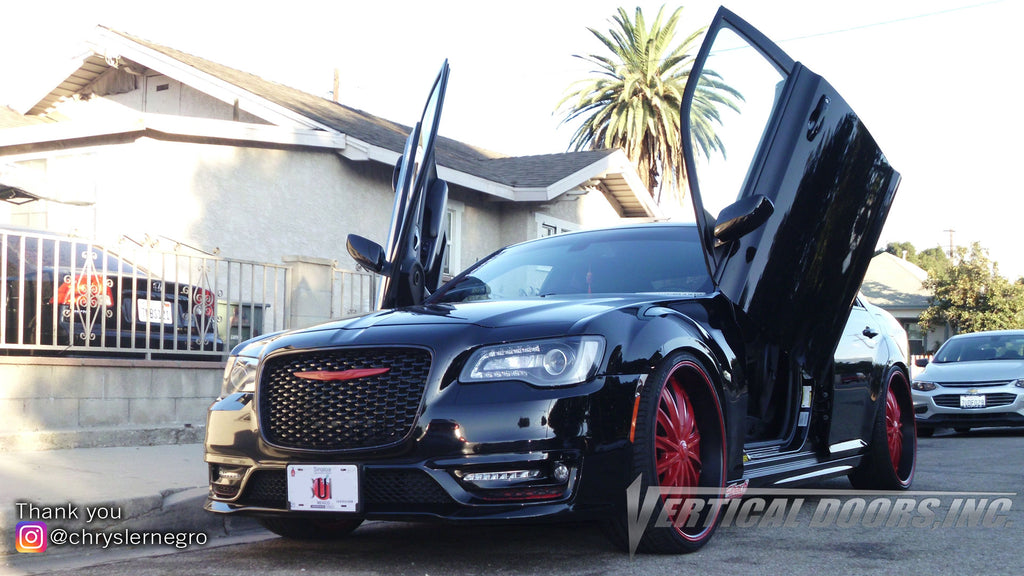 Check out Arnold's Chrysler 300 from Sinaloa Mexico featuring Vertical Lambo Doors Conversion Kit from Vertical Doors, Inc.
