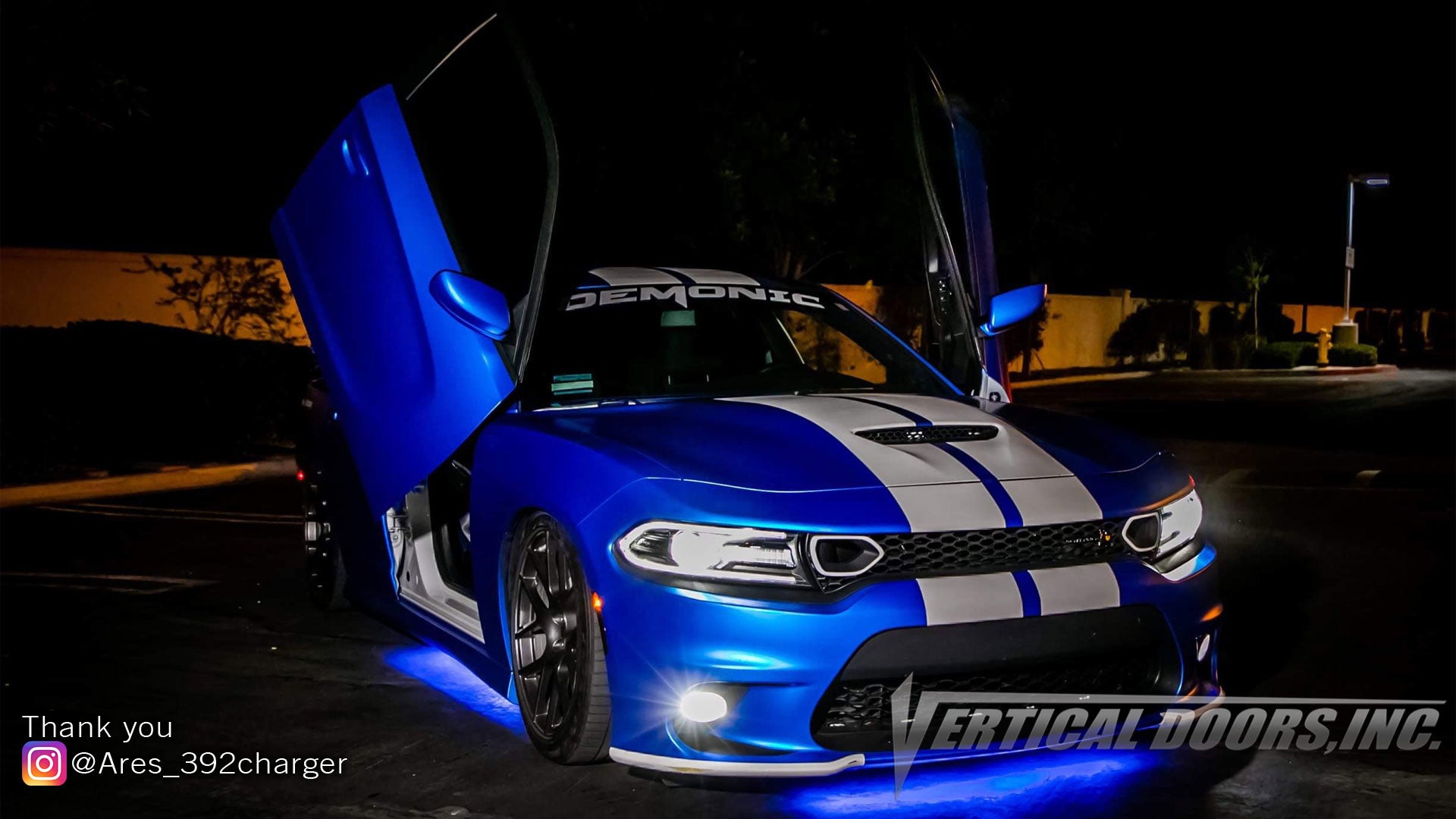 Check out Paul's @Ares_392charger Dodge Charger from California featuring Lambo Door Conversion Kit by Vertical Doors Inc.