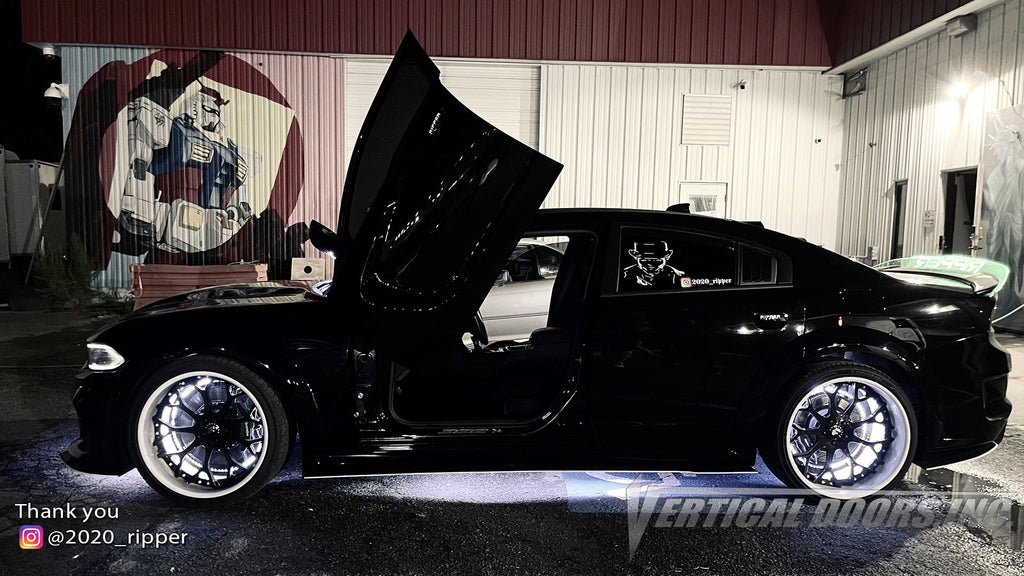 Check out @2020_ripper Dodge Charger from Georgia featuring Vertical Door conversion kit by Vertical Doors, Inc. AKA "Lambo Doors"