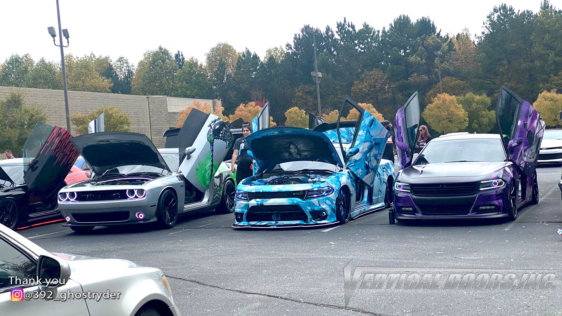 Check out Chester's @392_ghostryder Dodge Challenger from Ohio featuring Lambo Door Conversion Kit by Vertical Doors Inc.