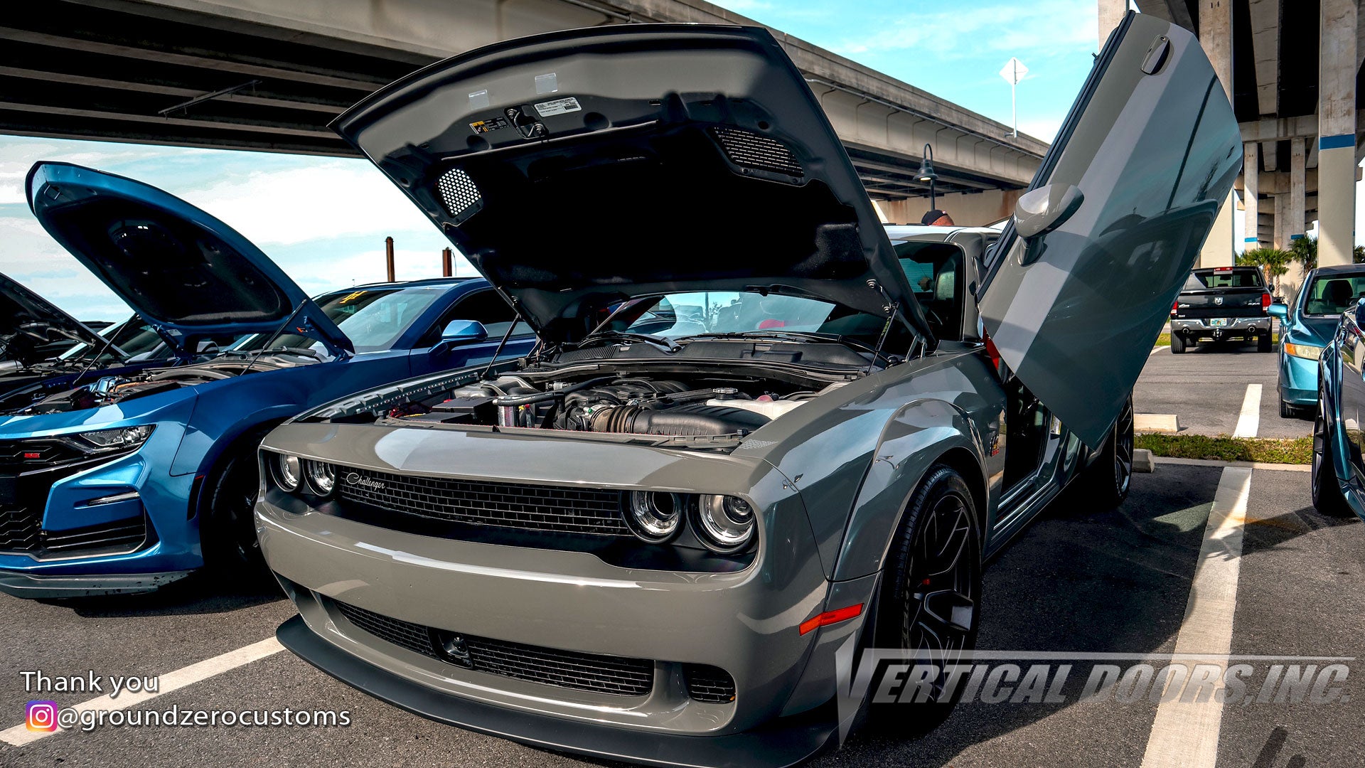 Installer | Ground Zero Vendor | Holt, Florida | Dodge Challenger Vertical Doors, Inc., vertical lambo door conversion kit.