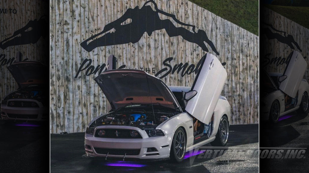 @s197jayy Ford Mustang from Tennessee, featuring Vertical Door conversion kit by Vertical Doors, Inc. AKA "Lambo Doors"