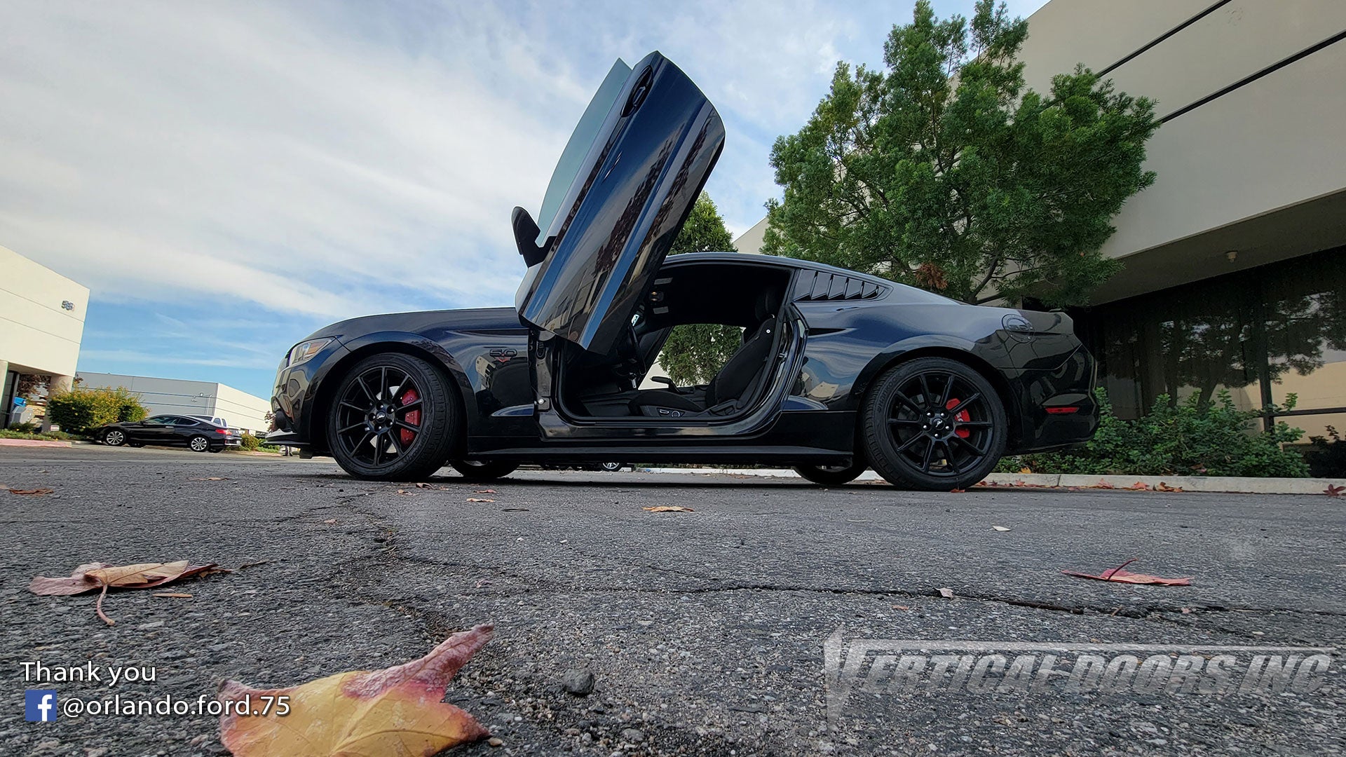 Orlando's Mustang from California featuring Vertical Lambo Doors Conversion Kit from Vertical Doors, Inc.
