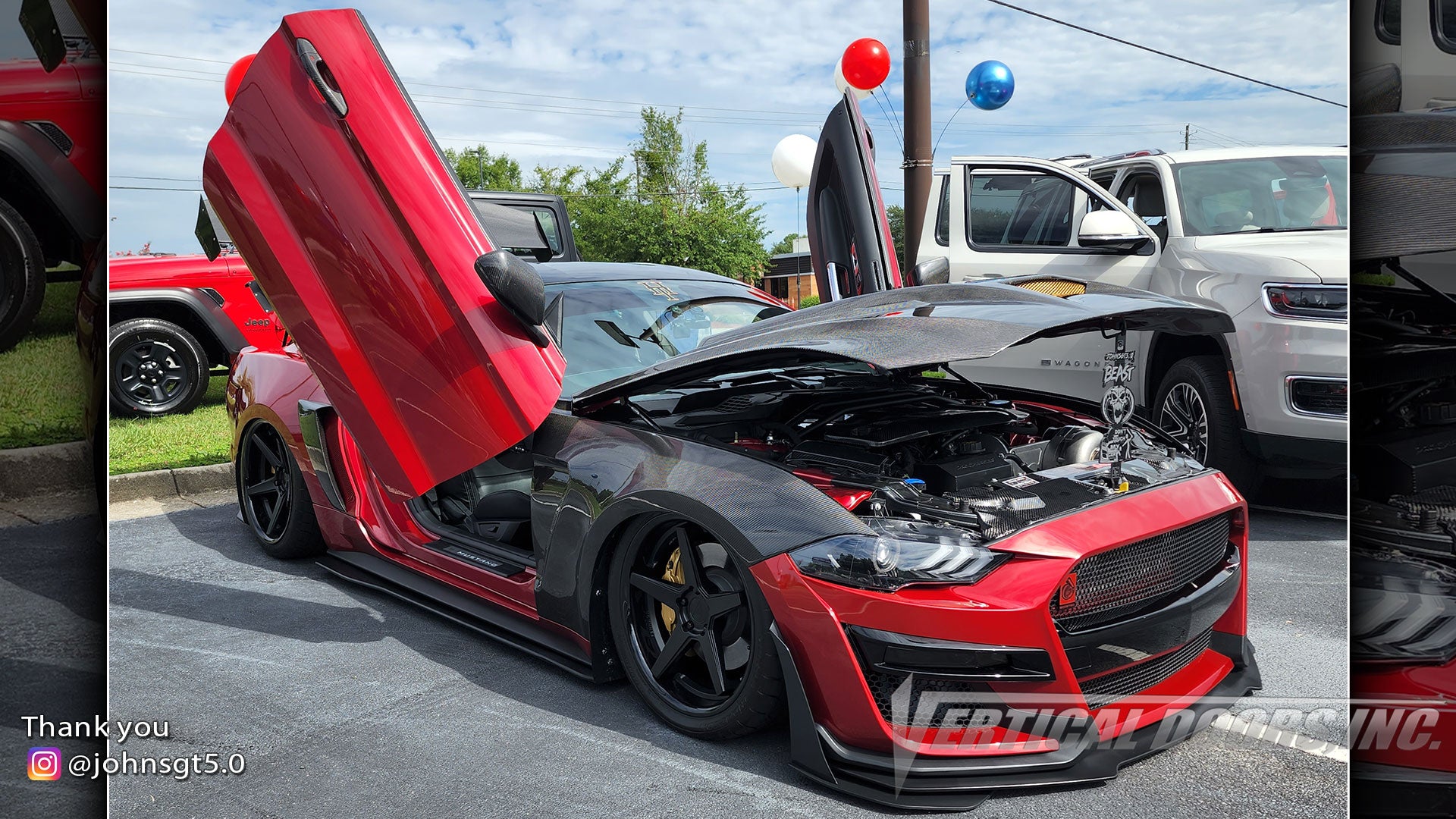 Check out @johnsgt5.0 Ford Mustang from Georgia featuring Doors Conversion Kit by Vertical Doors, Inc. AKA Lambo Doors