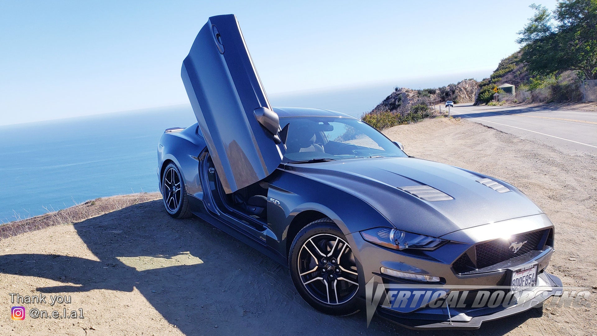 Check out Ray's @n.e.l.a1 Ford Mustang from California featuring Vertical Lambo Doors Conversion Kit from Vertical Doors, Inc.