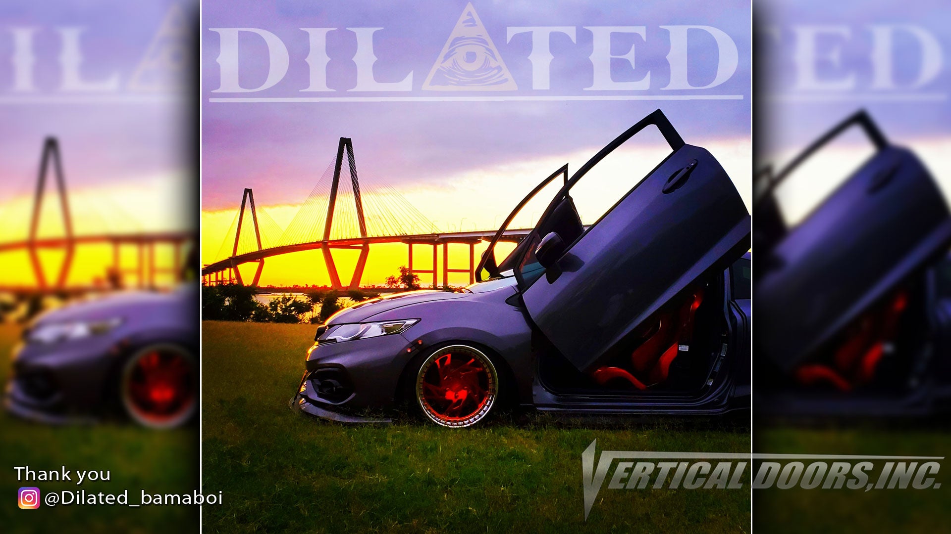 Check out Jody's @Dilated_bamaboi Honda Civic from North Carolina featuring Vertical Lambo Doors Conversion Kit from Vertical Doors, Inc.