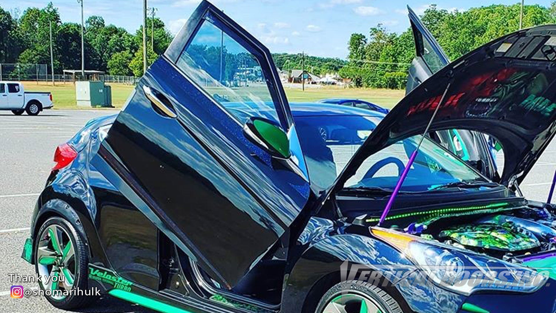 Check out @shomarihulk Hyundai Veloster from Virginia featuring Vertical Lambo Doors Conversion Kits from Vertical Doors, Inc.