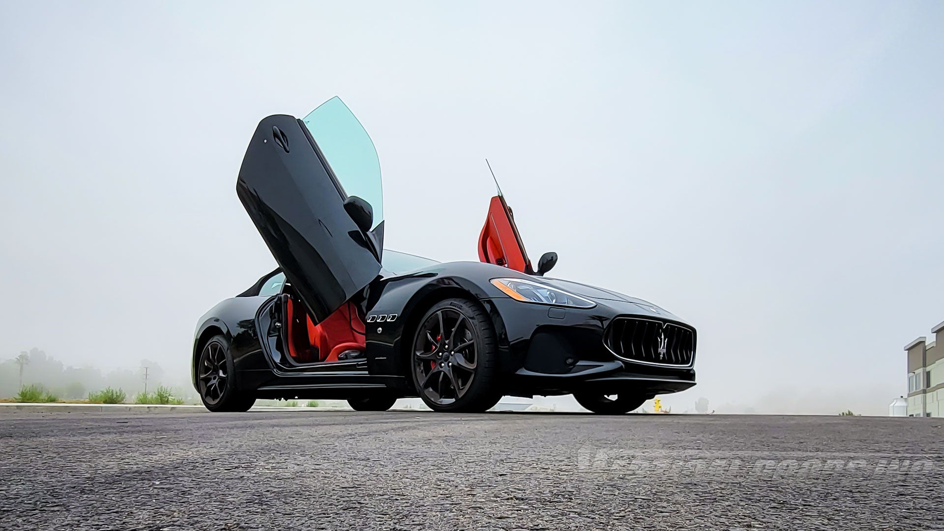 Maserati GranTurismo from California featuring Vertical Door conversion kit by Vertical Doors, Inc. AKA "Lambo Doors"