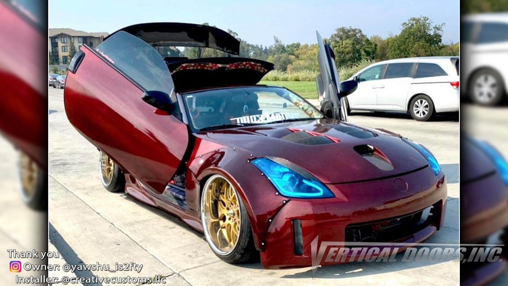 Installer | Creative Customs | Vallejo, CA | Nissan 350Z featuring Vertical Lambo Doors Conversion Kit by Vertical Doors, Inc.