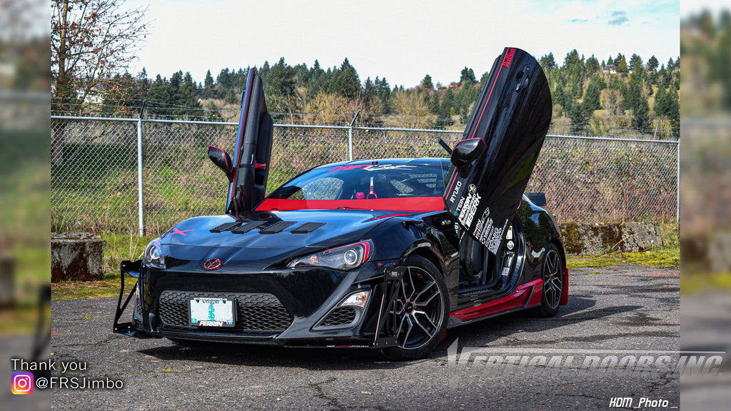 Check out Jimmy's @FRSJimbo Scion FRS from Oregon featuring Vertical Lambo Doors Conversion Kit from Vertical Doors, Inc.