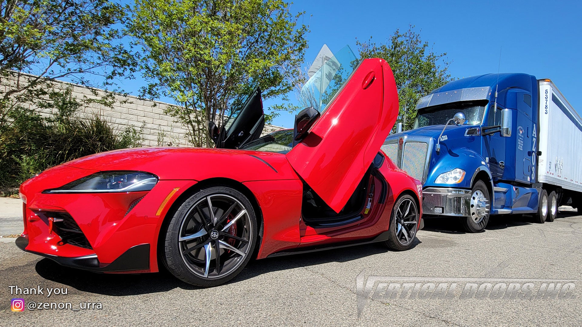 Check out @zenon_urra Toyota Supra from Tennessee featuring Vertical Lambo Doors Conversion Kit from Vertical Doors, Inc.