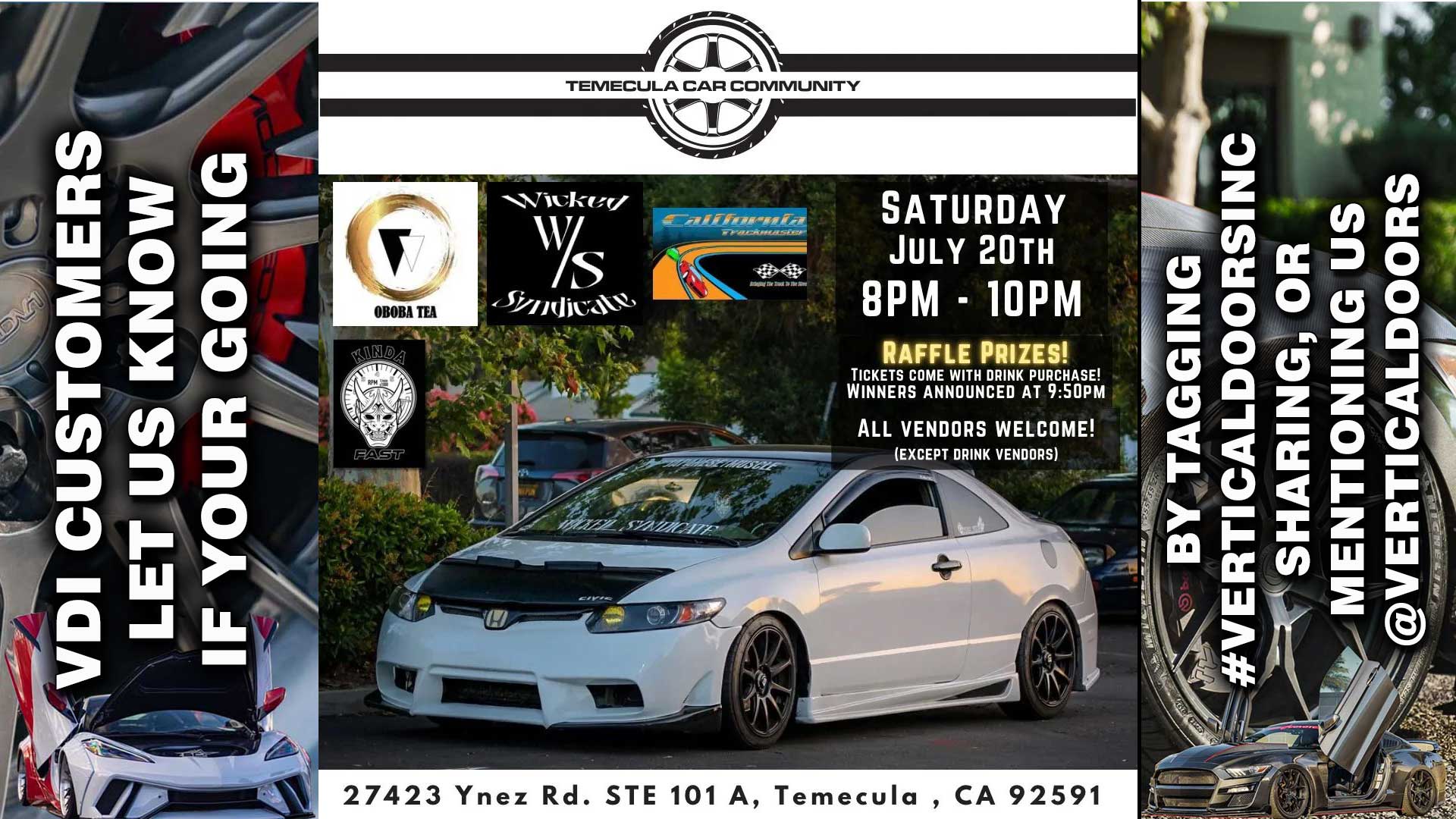 CAR SHOW | 7/20/24 | TEMECULA, CA | @temecula_car_community
