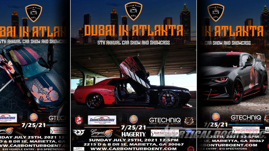CAR SHOW | 7/25/21 | Dubai in Atlanta | Marietta, GA | @bled392 Challenger featuring Vertical Lambo Door Conversion Kit.