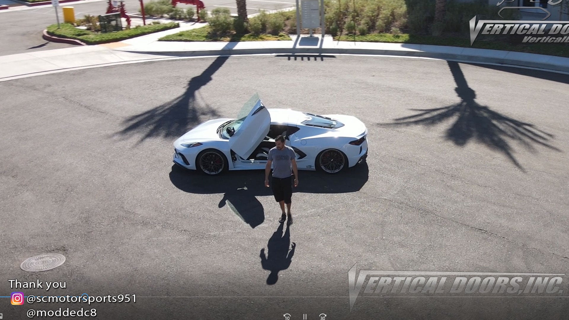 Installer | SC Motorsports | Corona, CA | Chevy Corvette C8 featuring Vertical Lambo Doors Conversion Kit by Vertical Doors, Inc.