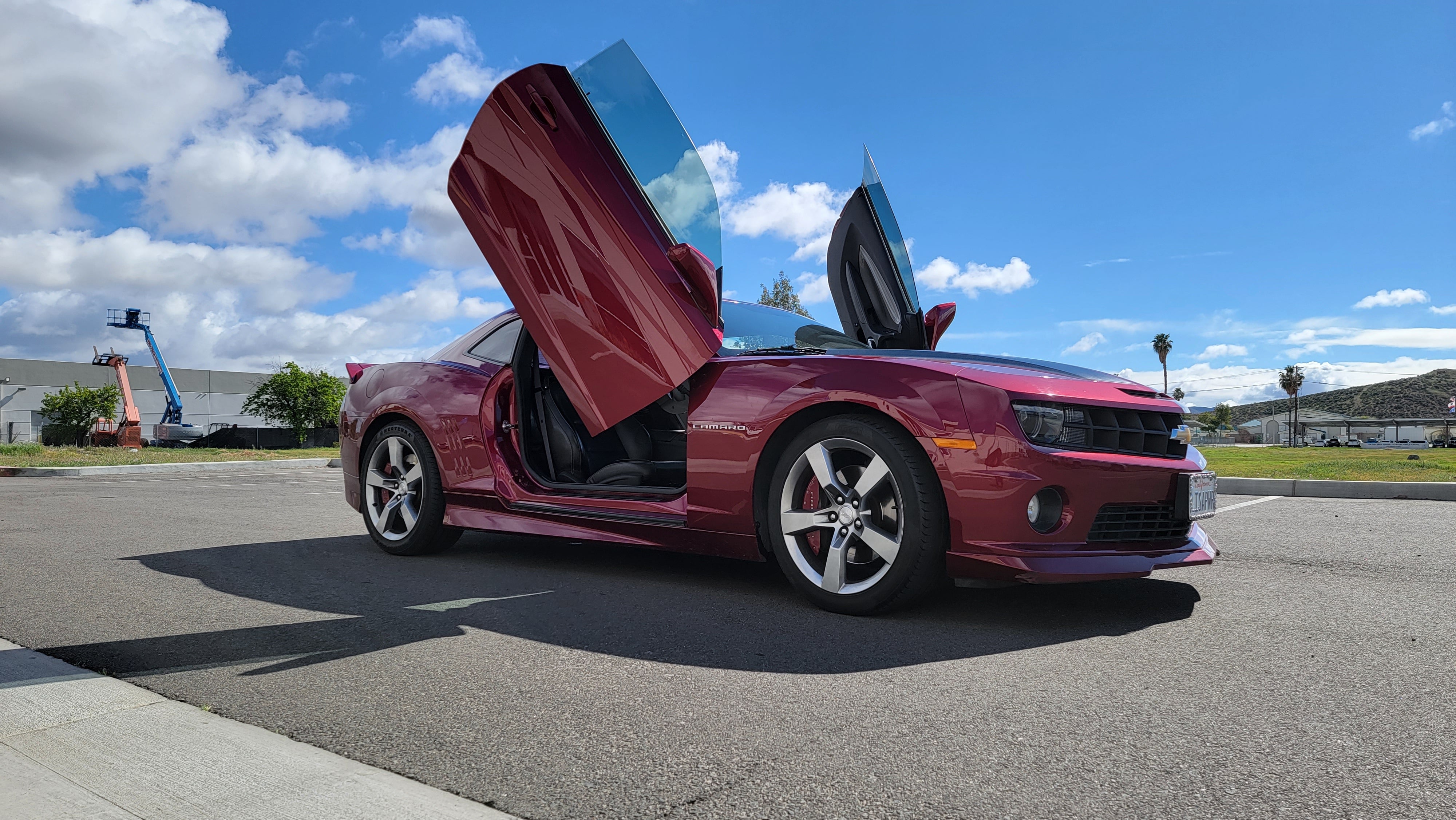 This Chevrolet Camaro has had Vertical Doors Inc. kit installed for over a decade. 