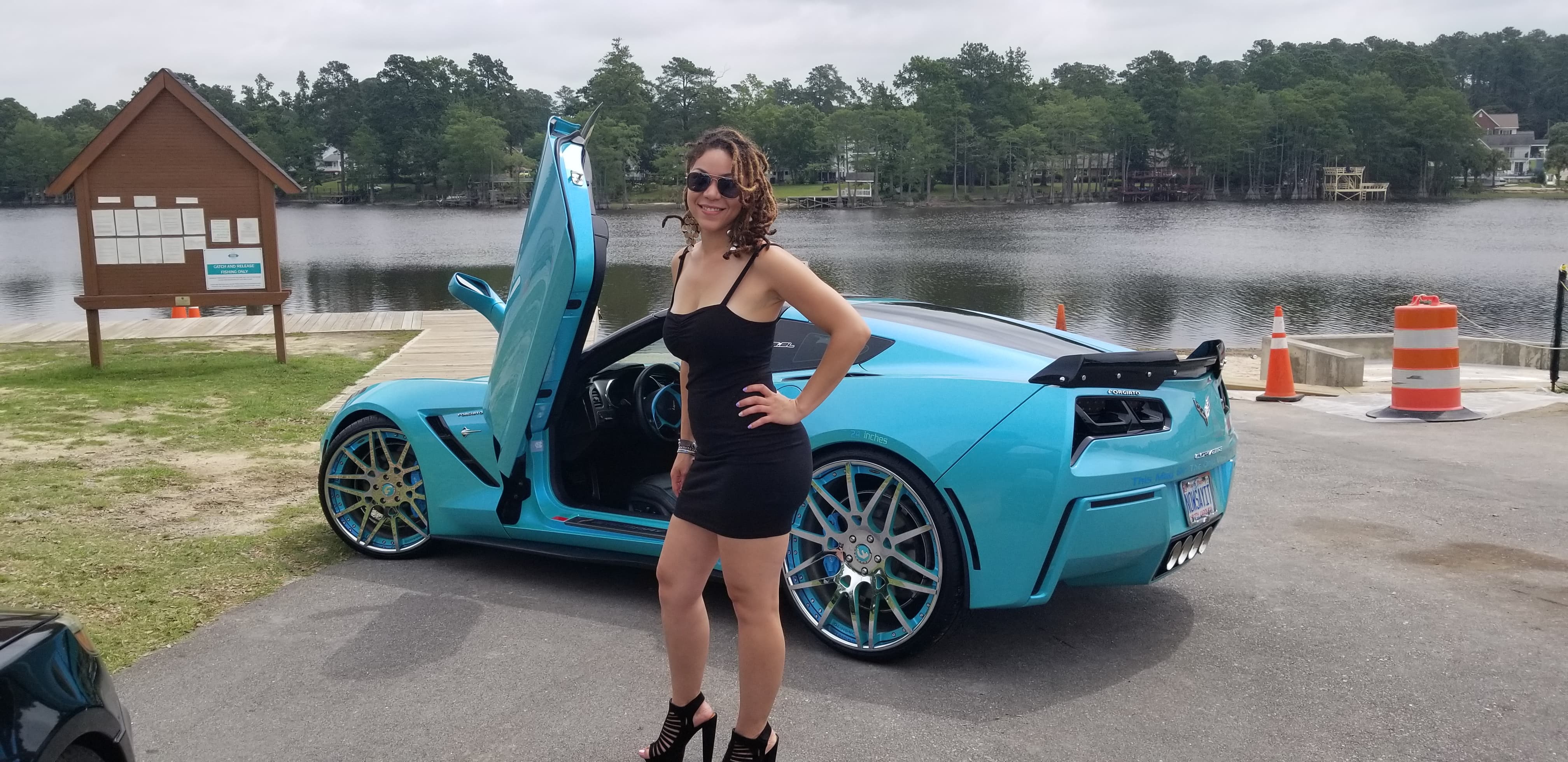 Ronald's Chevrolet Corvette C7 from North Carolina featuring vertical lambo doors by Vertical Doors, Inc.