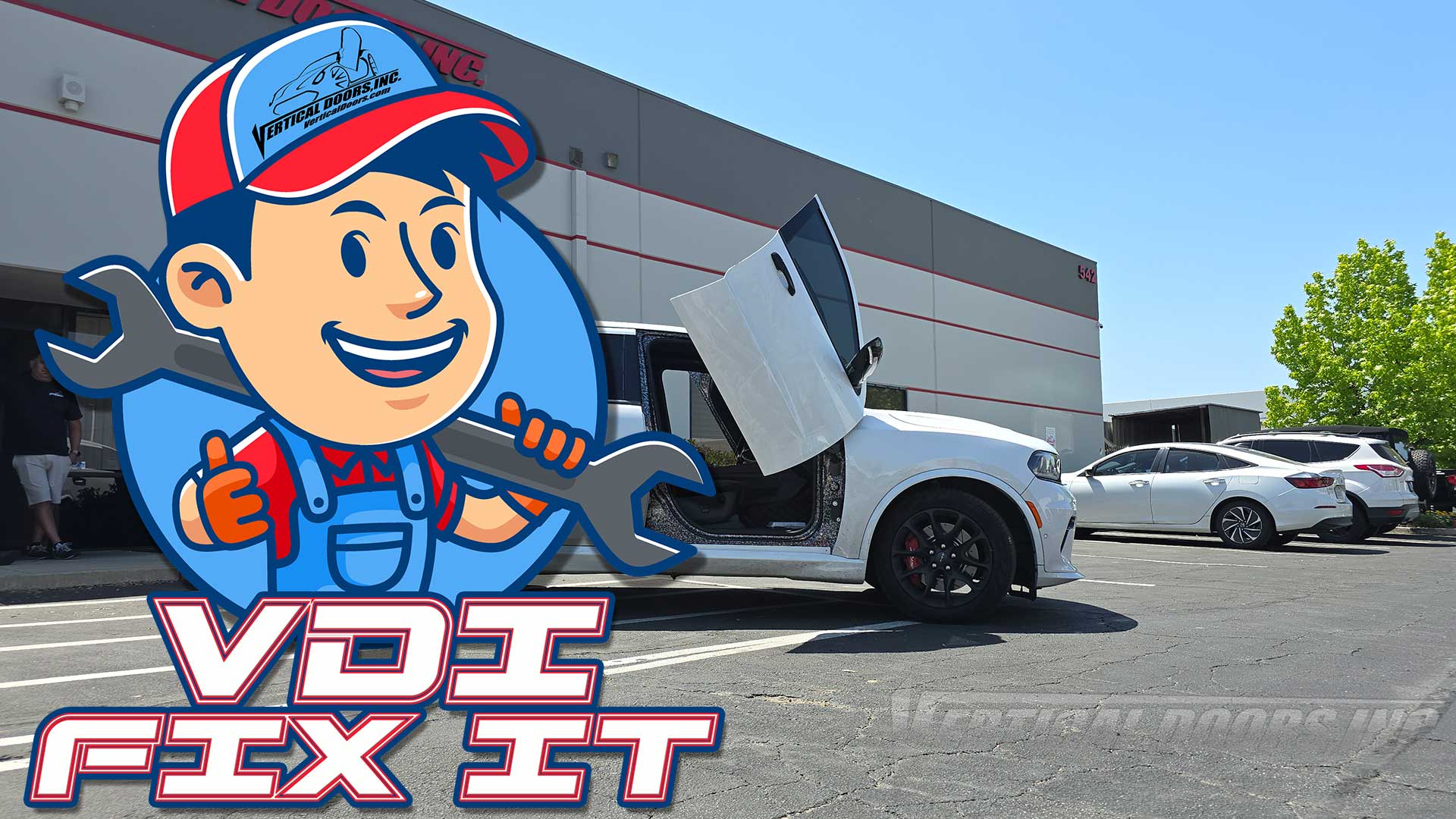 Lambo Door kit Installation repair on a Dodge Durango.