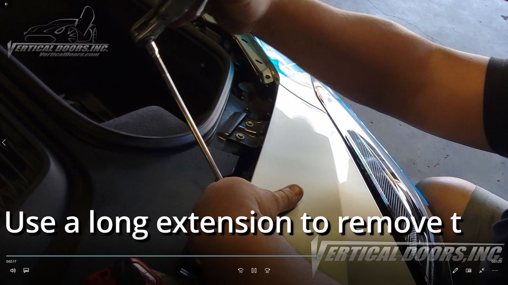 Chevrolet Corvette C-8 Fender Removal for Lambo Door Conversion Kit Installation.
