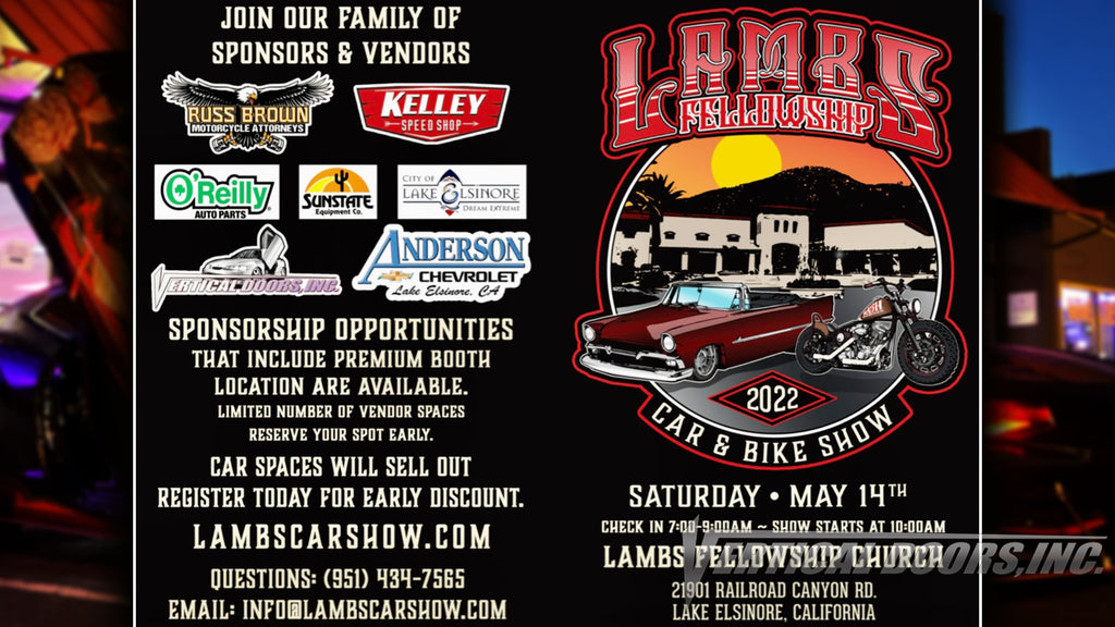 Come out and have a great fun with great people on May 14, 2022. Lambs Car and bike show! Largest car in bike show in the city of Lake Elsinore.
