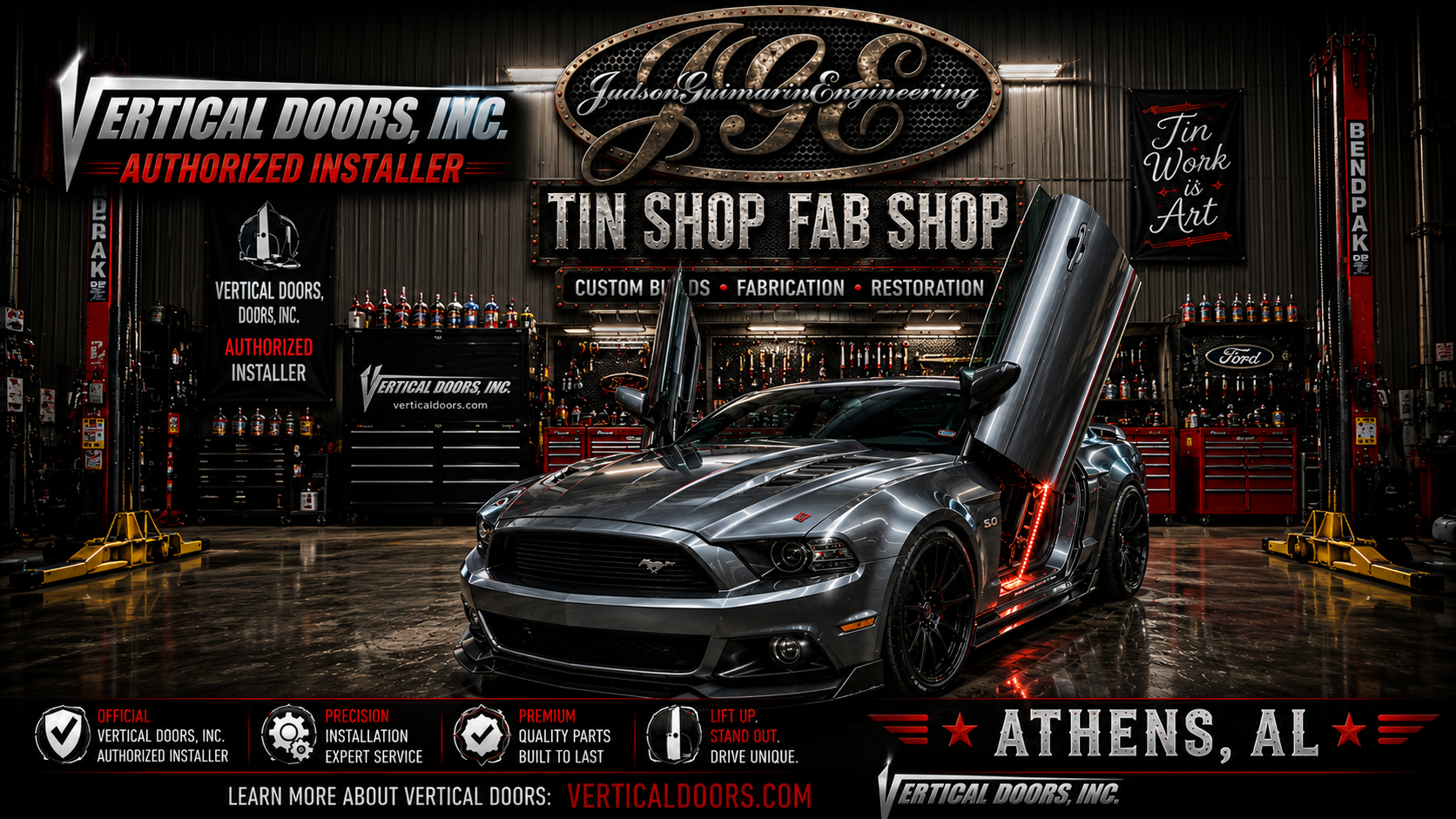 Vertical Door Kit Installer in Athens, AL | Tin Shop Fab Shop | VDI Authorized Installer