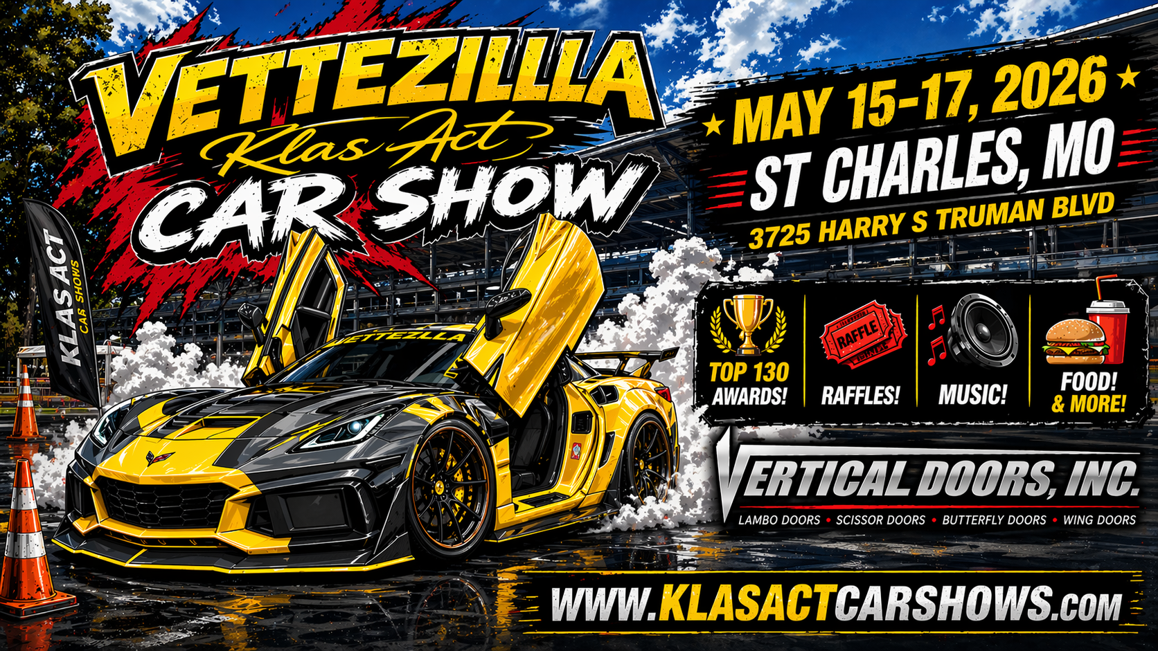 Vettezilla Klas Act Car Show – St. Charles, MO | May 15–17, 2026
