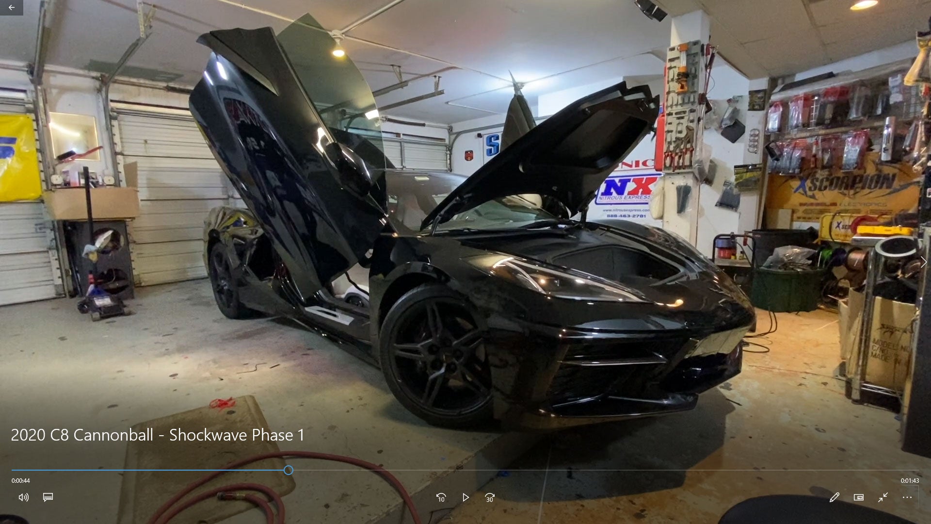 Installer | Shockwave Customs | Frankfort, IL | Chevrolet Corvette C8 Vertical Doors, Inc., vertical lambo door conversion kit.