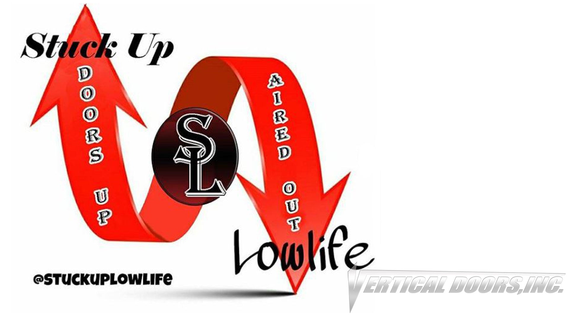 Check out "Stuck Up Lowlife" members featuring Vertical Doors, Inc., vertical lambo doors conversion kit.