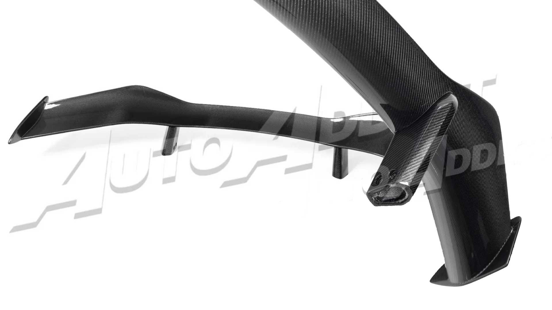 51734865838391 - 2023-2026 C8 Corvette Z06/E-Ray Z07 Carbon Fiber Rear High Spoiler w/ Integrated Upriser 1pc 