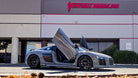 Audi R8 Type 4S with Lambo Door Conversion Kit installed by Vertical Doors, Inc. in Lake Elsinore California., Audi, Audi R8, R8, V10, 2nd Gen, Type 4s, 4s, Quattro, R8 Coupé, R8 Spyder, R8 RWS, Audi R8 RWD, R8 LMS GT2, R8 LMS GT3, R8 LMS GT4, R8 Coupe GT RWD, R8 e-Tron, R8 Star of Lucis, R8 Decennium, R8 V10 Quattro Final Edition, R8 Panther Edition, Lambo Doors, Vertical Door, Scissor Doors, Door Conversion, wing doors, Butterfly Doors,
Audi R8 Lambo Doors, Audi R8 Vertical Door, Audi R8 Scissor Doors, Au