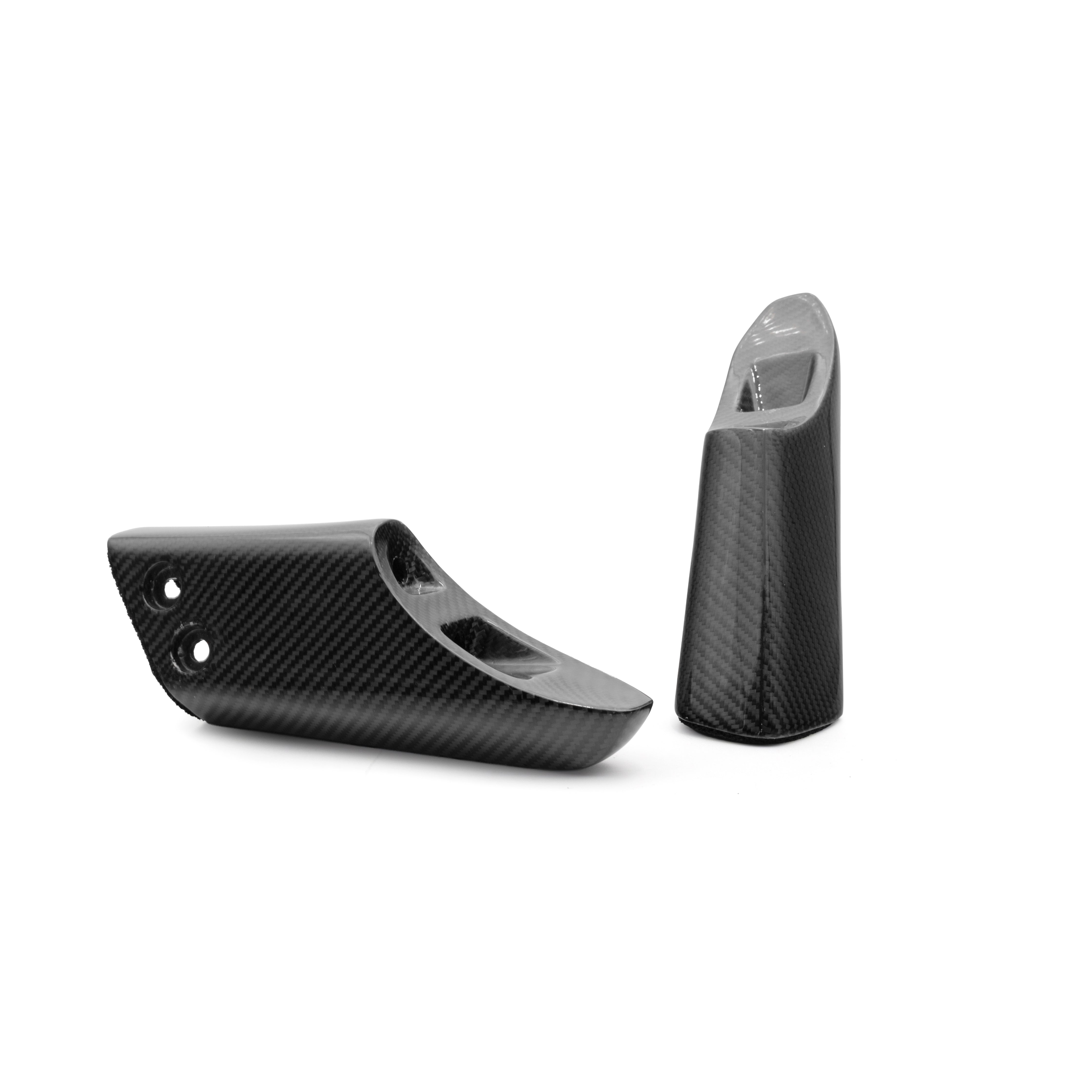 2023-2026 C8 Corvette Z06 Gloss Carbon Fiber Z07 Wing Riser (Pair