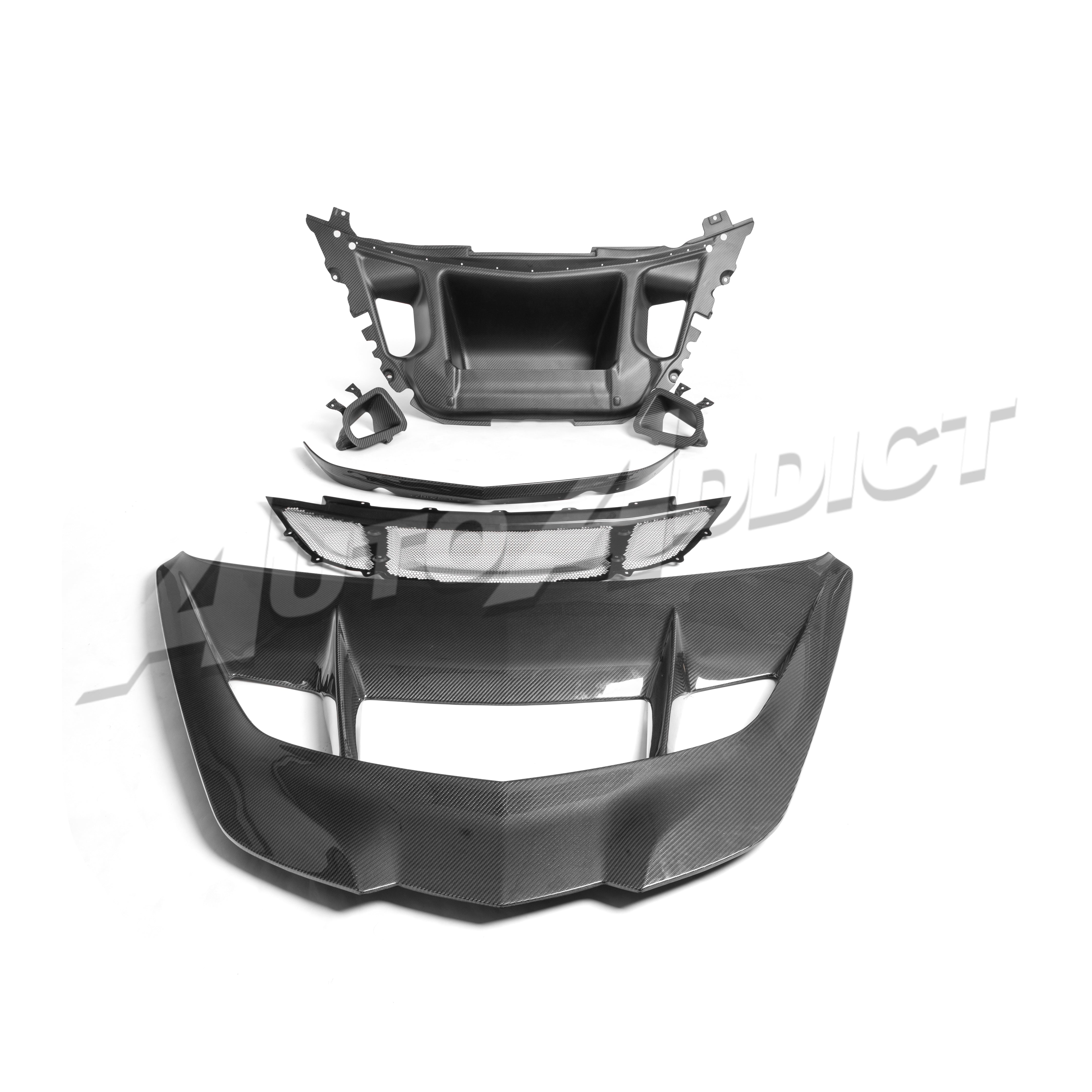 洋楽 HOODFACTOR 2025-2026 C8 ZR1/ZR1X ZTK Type-OEM Hood Functional Dry Carbon