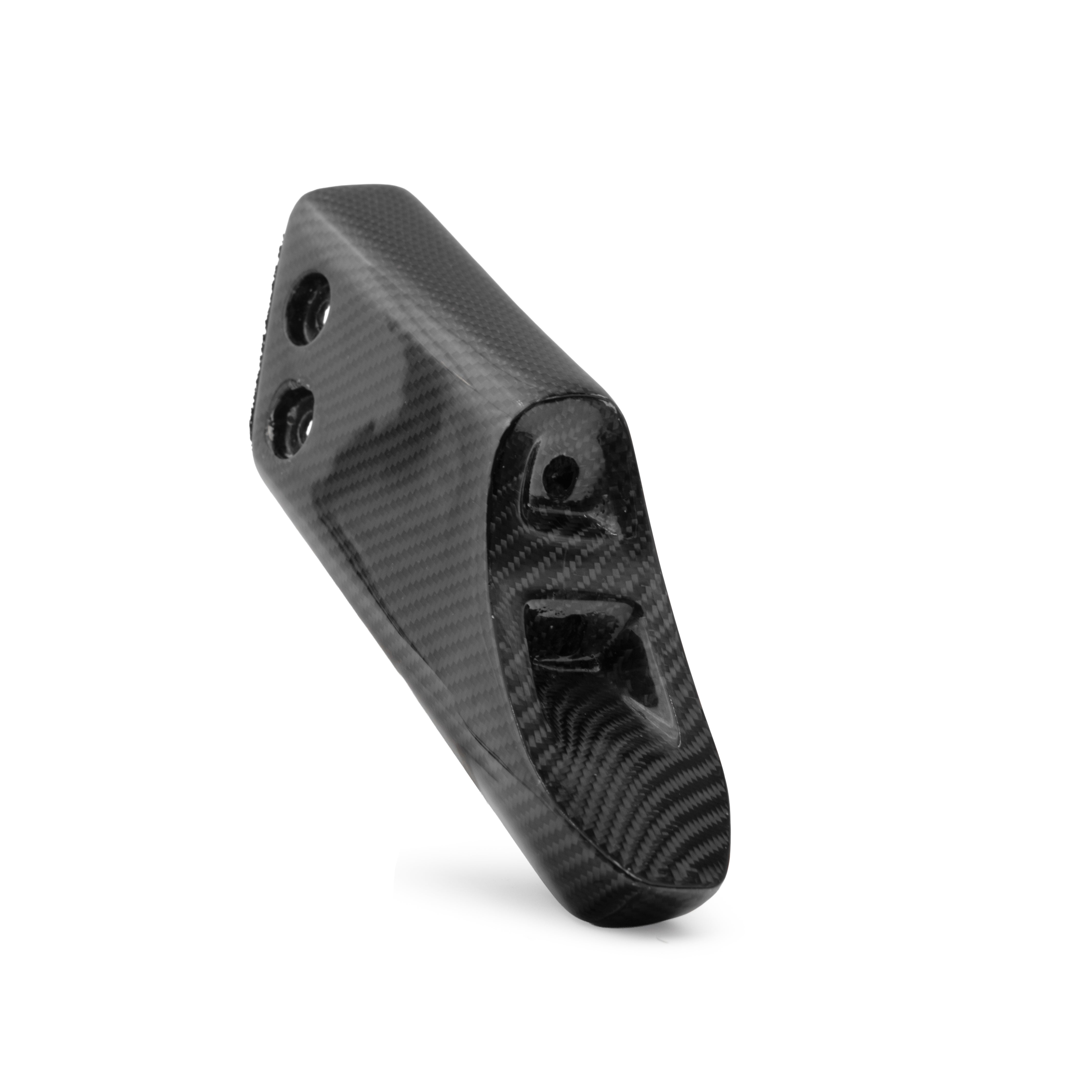 Slatner AIR Rear System16° Carbon Heel 2023-2026 C8 Corvette Z06 Gloss Carbon Fiber Z07 Wing Riser (Pair