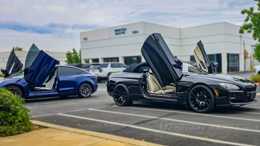 Ruben’s Lambo door hinge conversion kit compatible with the BMW 6 Series 2011-2018 Convertible (F12) by Vertical Doors Inc., VDCBMW6i11, Lambo Doors, Vertical Door, Scissor Doors, Butterfly Doors, Door Conversion, wing doors, 640i, 640i xDrive, 640d, 640d xDrive, 650i, 650i xDrive, M6, M6 Gran Coupé, Alpina B6 xDrive Gran Coupé, BMW 6 series lambo doors, BMW 6 Series Vertical Doors, 