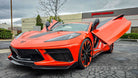 ZLR Door Conversion Kit installed on Ray's Chevrolet Corvette C8. Installation and manufacturing done by Vertical Doors, Inc.