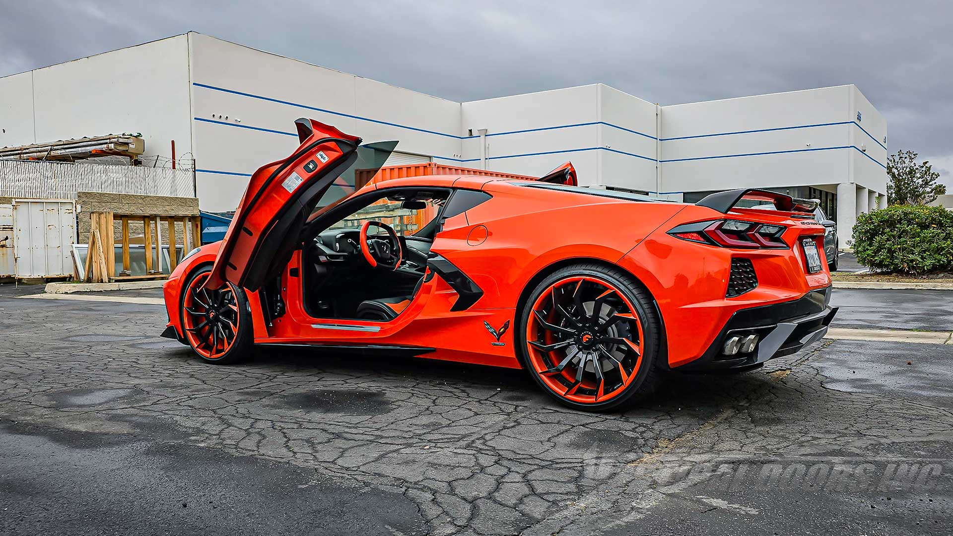 ZLR Door Conversion Kit installed on Ray's Chevrolet Corvette C8. Installation and manufacturing done by Vertical Doors, Inc.