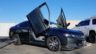 Lambo door hinge conversion kit compatible with the Chevrolet Impala 2014-2018 by Vertical Doors Inc. - Special Order Kit -