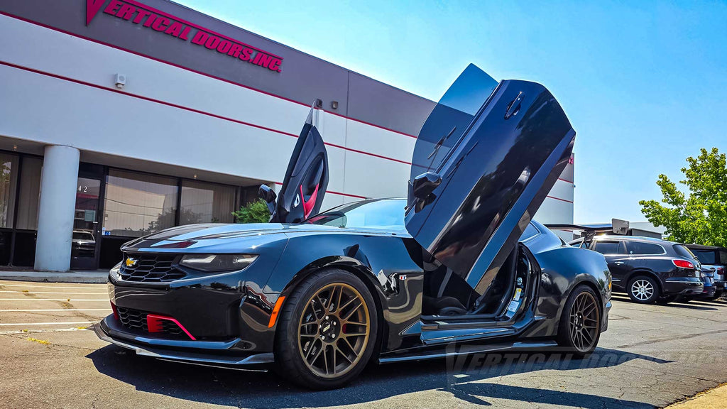 @emsgryan’s Chevrolet Camaro flexin’ with our Lambo Door Conversion Kit installed right here at Vertical Doors, Inc. in Lake Elsinore, CA, VDCCHEVYCAM16, Chevy, Chevy Camaro, Chevrolet, Camaro, Chevrolet Camaro, 6thgen, ZL1, 1LE, SS, LT, LS, LT1, 1LT, 2LT, 1SS, 2SS, RS, 50th Anniversary Special Edition, Hot Wheels Special Edition, Redline Edition, ZL1 Garage 56 Edition, GM Alpha, Vertical Doors Inc, vertical door gang, Lambo Doors, Vertical Doors, door conversion, scissor doors, butterfly doors, wing doors,