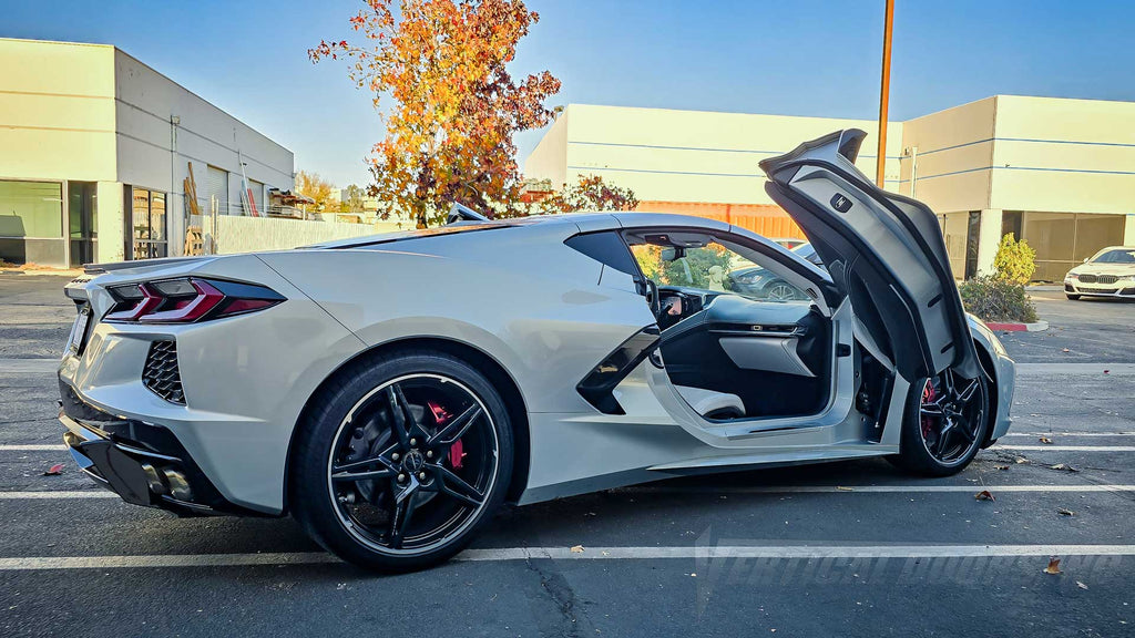 Installer | Advanced Car Stereo | Riverside, CA | Chevrolet Corvette C8 ZLR Door Conversion Kit by Vertical Doors, Inc., Chevrolet Corvette C8 ZLR Door Conversion Kit by Vertical Doors Inc., VDCCHEVYCORZLRC820, Corvette C8, Chevy C8 Vette, Vette, Corvette, 1LT, 2LT, 3LT, Z51, Z06, C8R, Z8ZR1, Stingray, Eray, door conversion, ZLR, ZLR Doors, C8 ZLR Doors,