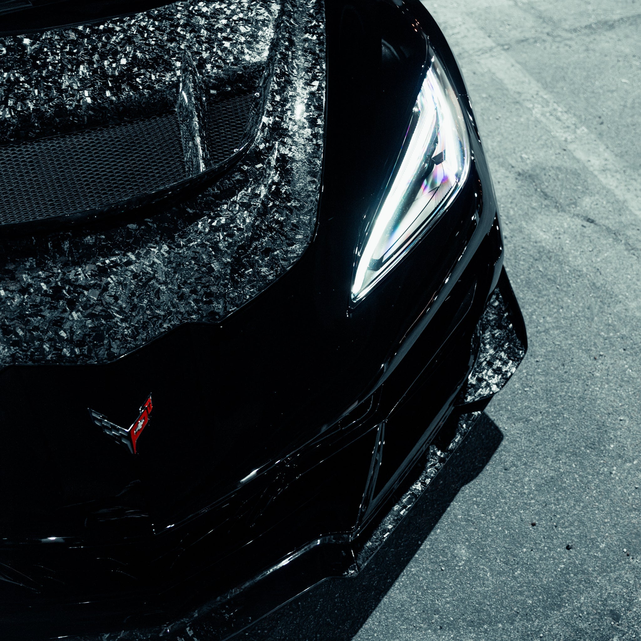 Quiet Racing Corevette 2020-2026 Corvette C8 Quiet Racing ZR1 ZTK Forged Carbon Fiber Aero Ki ...