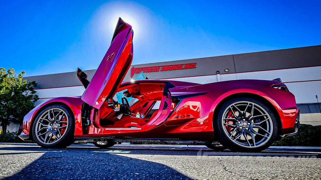 Sidney’s Chevrolet Corvette C8 Z06 from California with lambo door conversion kit by Vertical Doors, Inc., VDCCHEVYCORC820, VDCCHEVYCORC823Z06, 1LT, 2LT, 3LT, Z51, Z06, C8R, Z8ZR1, Stingray, Eray, Vette, Corvette, lambo doors, vertical doors, door conversion, scissor doors, butterfly doors, wing doors, Corvette C8 lambo doors, Corvette C8 vertical doors, Corvette C8 door conversion, Corvette C8 scissor doors, Corvette C8 butterfly doors, Corvette C8 wing doors,