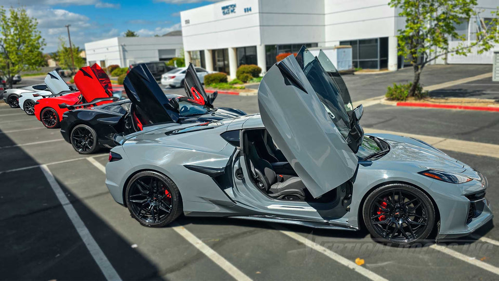 Few things match the excitement of seeing multiple Z06s together, especially with vertical doors installed and open. Whether you're here to get your car upgraded or simply connect with other car enthusiasts, Vertical Doors Inc is the place to be.