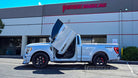 Lambo door hinge conversion kit compatible with the Ford F-150 2021-2024 by Vertical Doors Inc. This is a F-150 Shelby Super Snake Sport.
VDCF15021, Ford F-150, F-150, Ford, Shelby, XL, STX, TREMOR, LARIAT, KING RANCH, PLATINUM, RAPTOR, HYBRID, 2021, 2022, 2023, 2024, Fourteenth-generation Ford F-Series (P702), F-Series,
lambo doors, vertical doors, door conversion, scissor doors, butterfly doors, wing doors, 
Ford F-150 lambo doors, Ford F-150 vertical doors, Ford F-150 door conversion, Ford F-150 scissor 